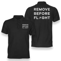 Thumbnail for Remove Before Flight Designed Double Side Polo T-Shirts