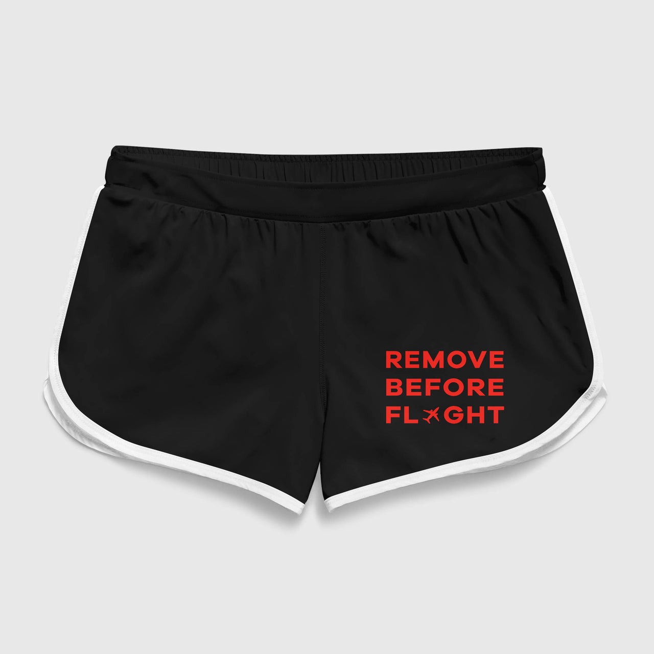 Remove Before Flight Designed Women Beach Style Shorts