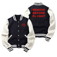 Thumbnail for Remove Before Flight Designed Baseball Style Jackets