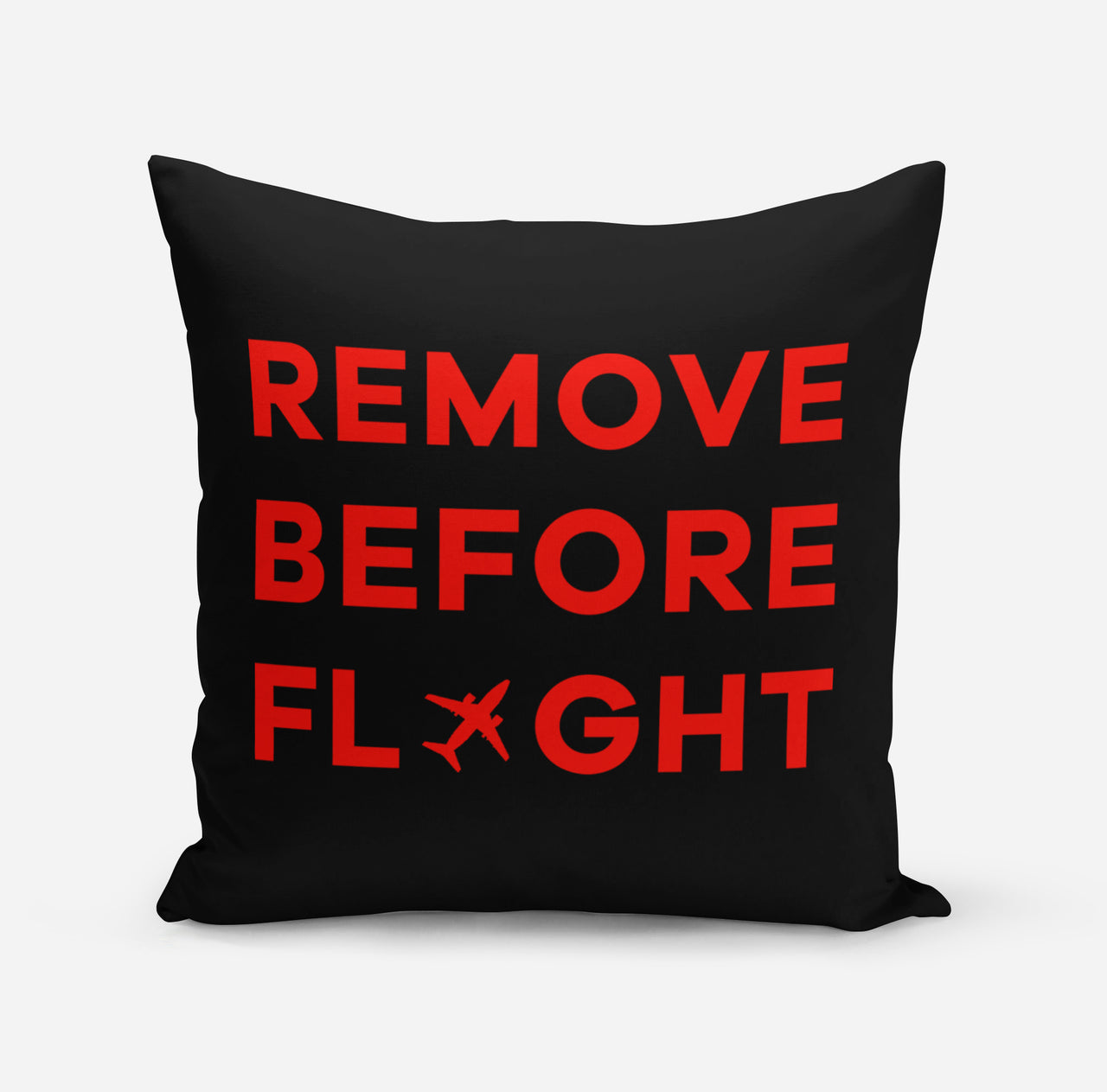 Remove Before Flight Designed Pillows