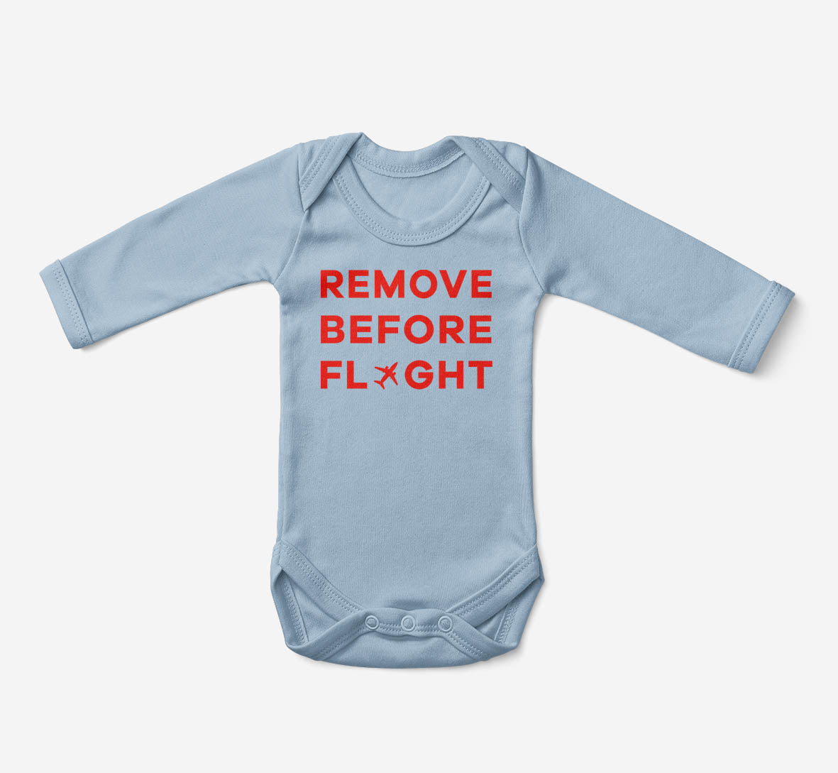 Remove Before Flight Designed Baby Bodysuits