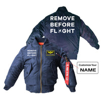 Thumbnail for Remove Before Flight Designed Children Bomber Jackets