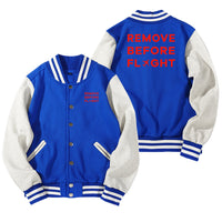 Thumbnail for Remove Before Flight Designed Baseball Style Jackets