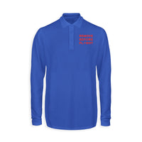 Thumbnail for Remove Before Flight Designed Long Sleeve Polo T-Shirts