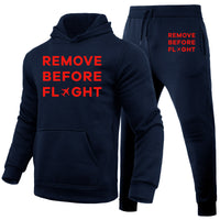 Thumbnail for Remove Before Flight Designed Hoodies & Sweatpants Set