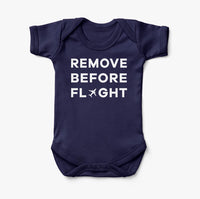 Thumbnail for Remove Before Flight Designed Baby Bodysuits