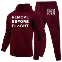 Thumbnail for Remove Before Flight Designed Hoodies & Sweatpants Set