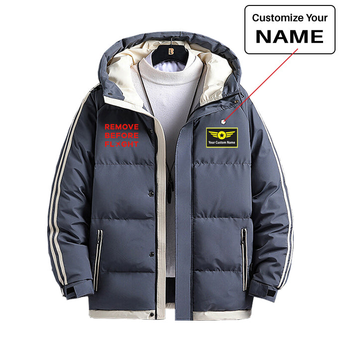 Remove Before Flight Designed Thick Fashion Jackets