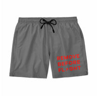 Thumbnail for Remove Before Flight Designed Swim Trunks & Shorts