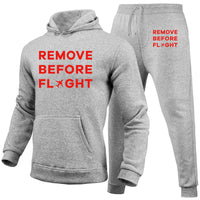 Thumbnail for Remove Before Flight Designed Hoodies & Sweatpants Set