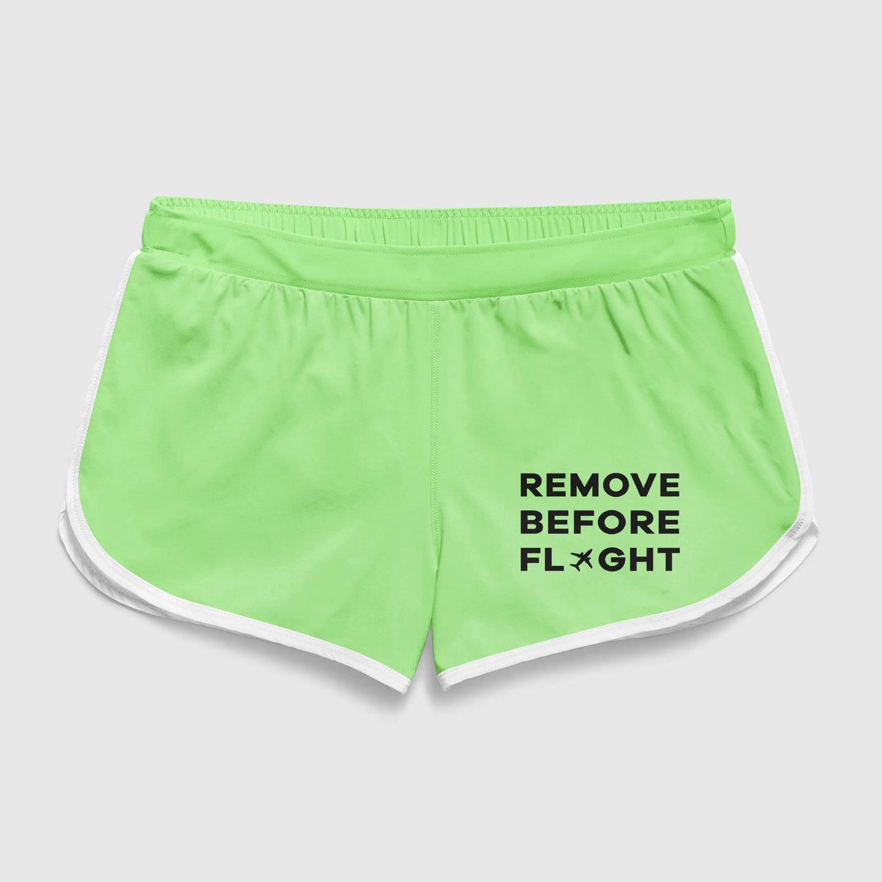 Remove Before Flight Designed Women Beach Style Shorts
