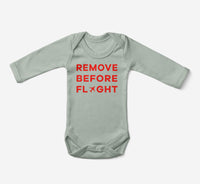 Thumbnail for Remove Before Flight Designed Baby Bodysuits