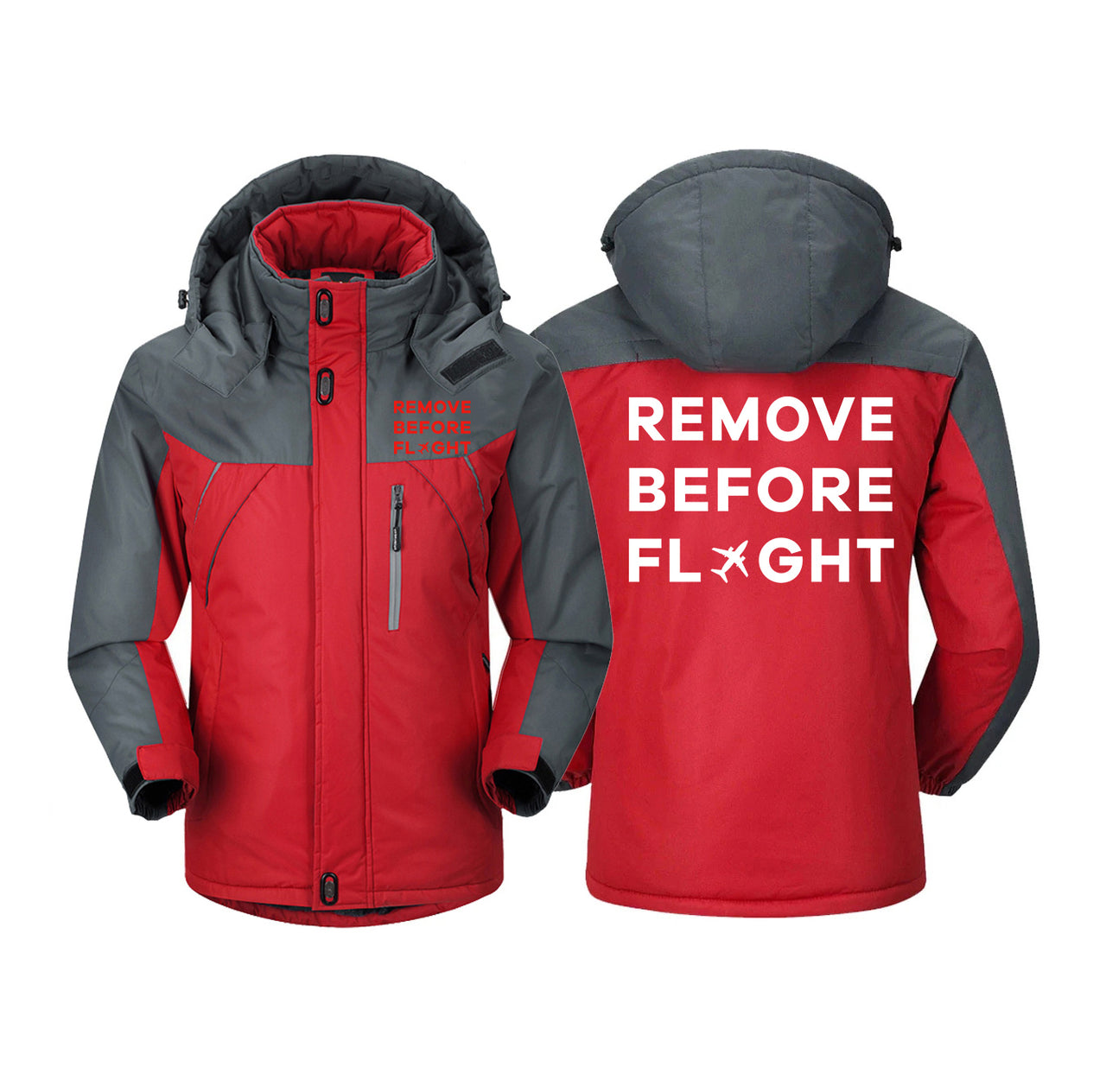 Remove Before Flight Designed Thick Winter Jackets