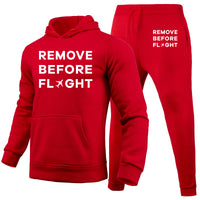 Thumbnail for Remove Before Flight Designed Hoodies & Sweatpants Set