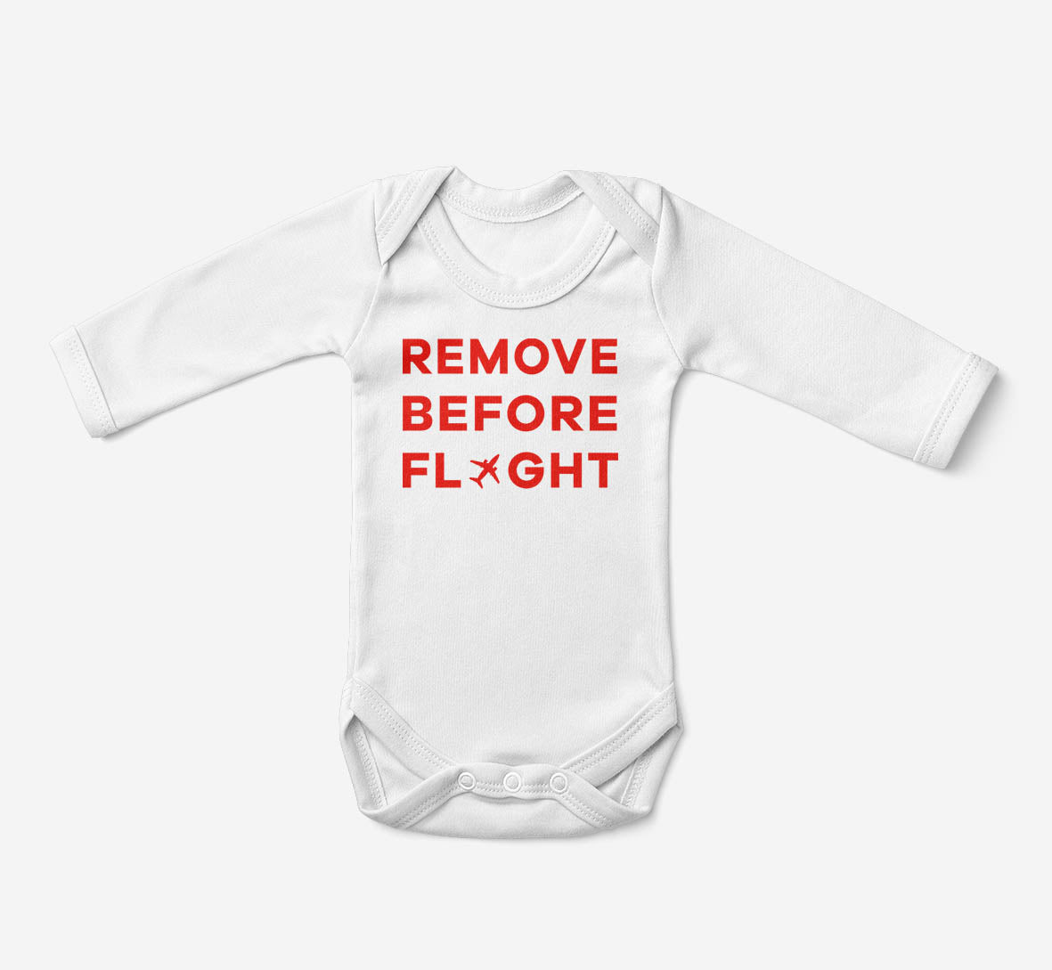 Remove Before Flight Designed Baby Bodysuits