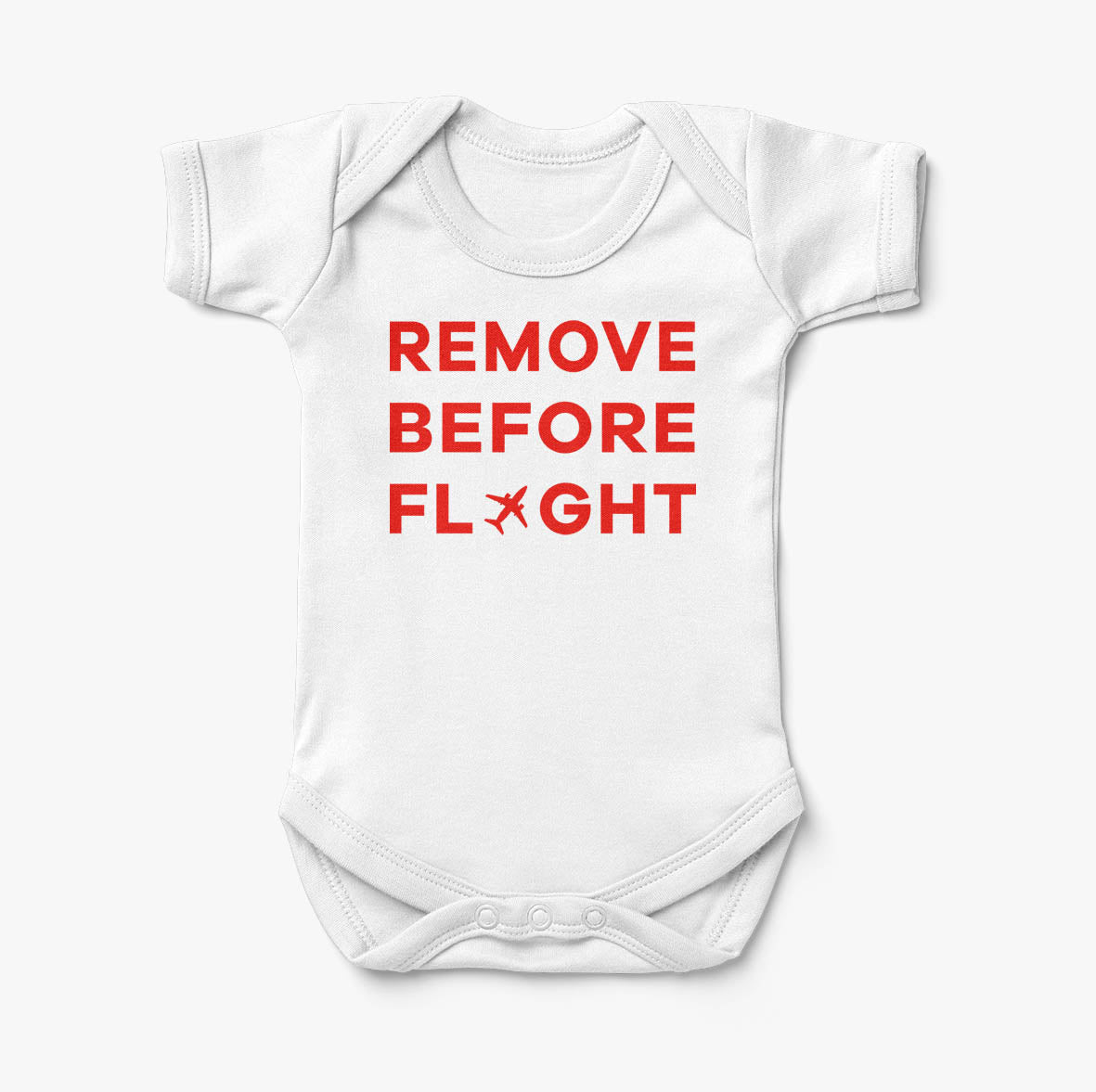 Remove Before Flight Designed Baby Bodysuits