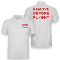 Thumbnail for Remove Before Flight Designed Double Side Polo T-Shirts