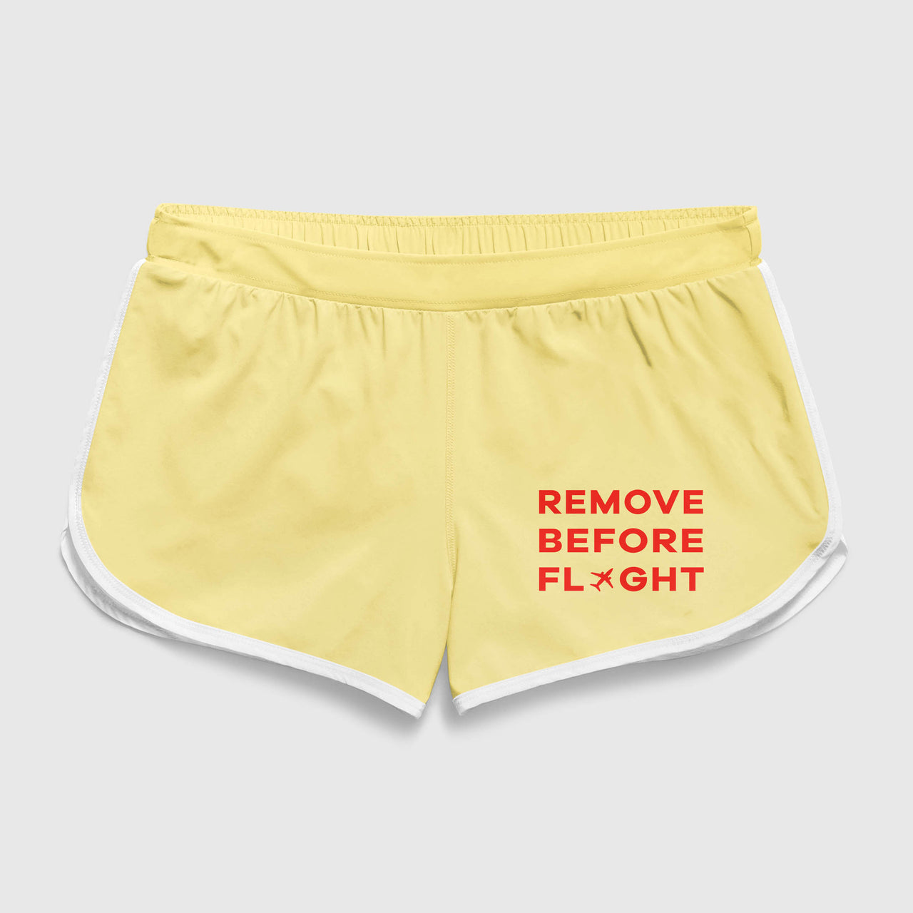Remove Before Flight Designed Women Beach Style Shorts
