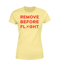 Thumbnail for Remove Before Flight Designed Women T-Shirts