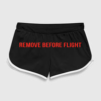 Thumbnail for Remove Before Flight (2) Designed Women Beach Style Shorts