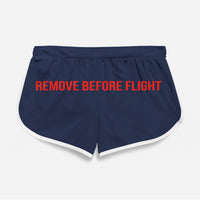 Thumbnail for Remove Before Flight (2) Designed Women Beach Style Shorts