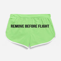 Thumbnail for Remove Before Flight (2) Designed Women Beach Style Shorts
