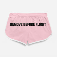 Thumbnail for Remove Before Flight (2) Designed Women Beach Style Shorts