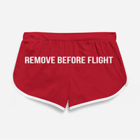 Thumbnail for Remove Before Flight (2) Designed Women Beach Style Shorts