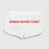 Thumbnail for Remove Before Flight (2) Designed Women Beach Style Shorts
