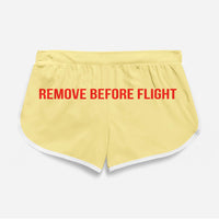 Thumbnail for Remove Before Flight (2) Designed Women Beach Style Shorts