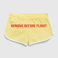 Thumbnail for Remove Before Flight (2) Designed Women Beach Style Shorts