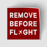 Thumbnail for Remove Before Flight (Red) Designed Stickers