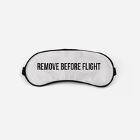 Thumbnail for Remove Before Flight 2 Sleep Masks Aviation Shop Light Gray Sleep Mask 