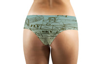 Thumbnail for Retro Airplanes & Text Designed Women Panties & Shorts