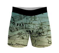 Thumbnail for Retro Airplanes & Text Designed Men Boxers