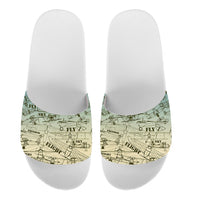 Thumbnail for Retro Airplanes & Text Designed Sport Slippers