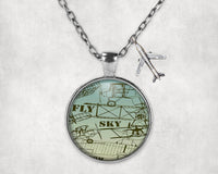 Thumbnail for Retro Airplanes & Text Designed Necklaces
