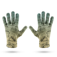 Thumbnail for Retro Airplanes & Text Designed Gloves