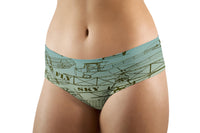 Thumbnail for Retro Airplanes & Text Designed Women Panties & Shorts