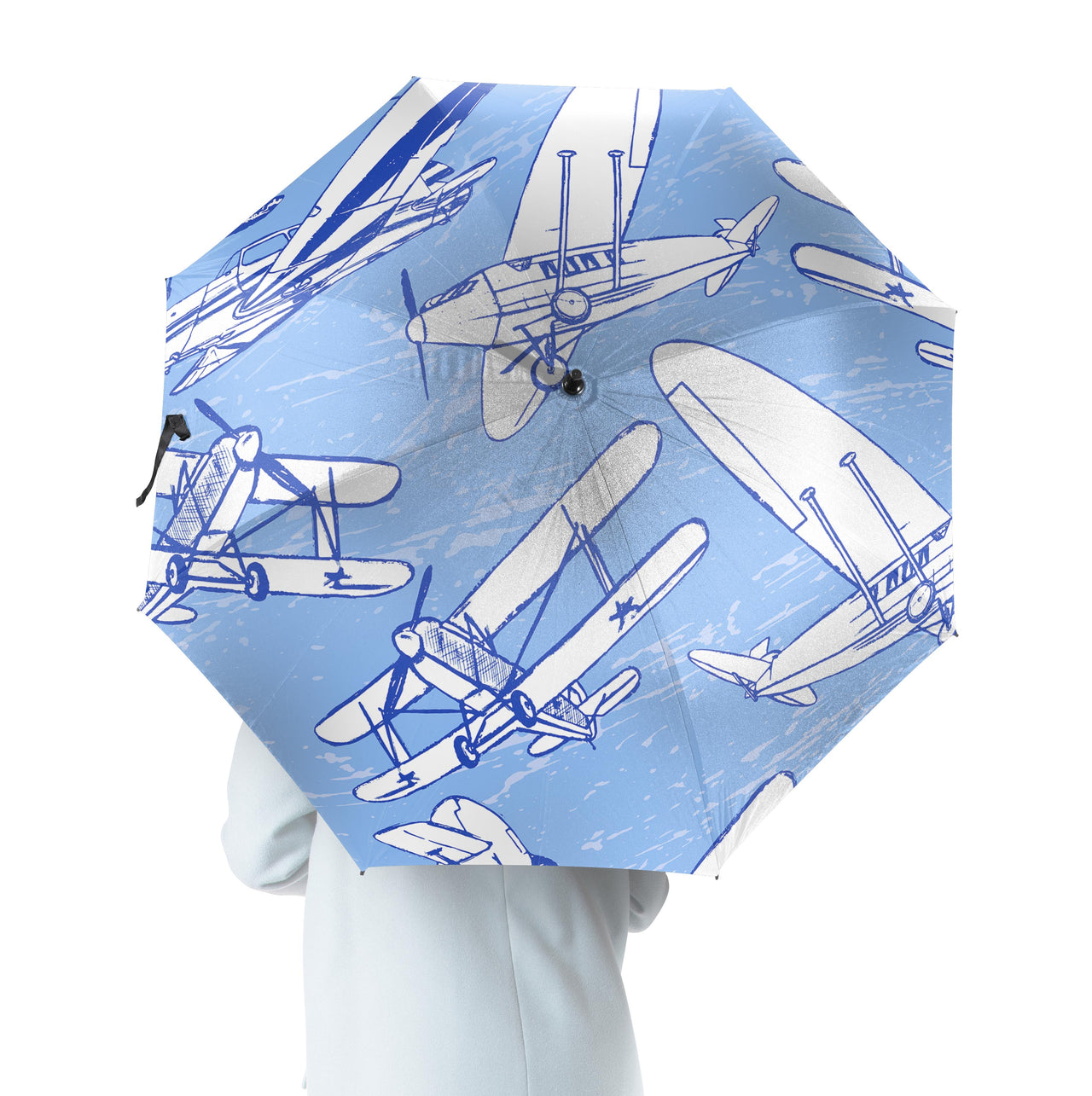 Retro & Vintage Airplanes Designed Umbrella