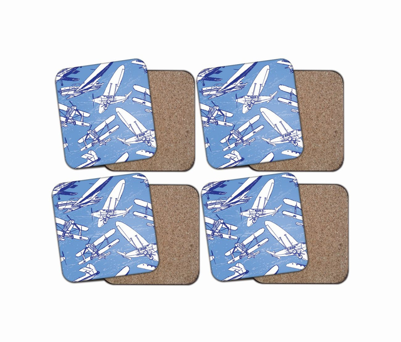 Retro & Vintage Airplanes Designed Coasters