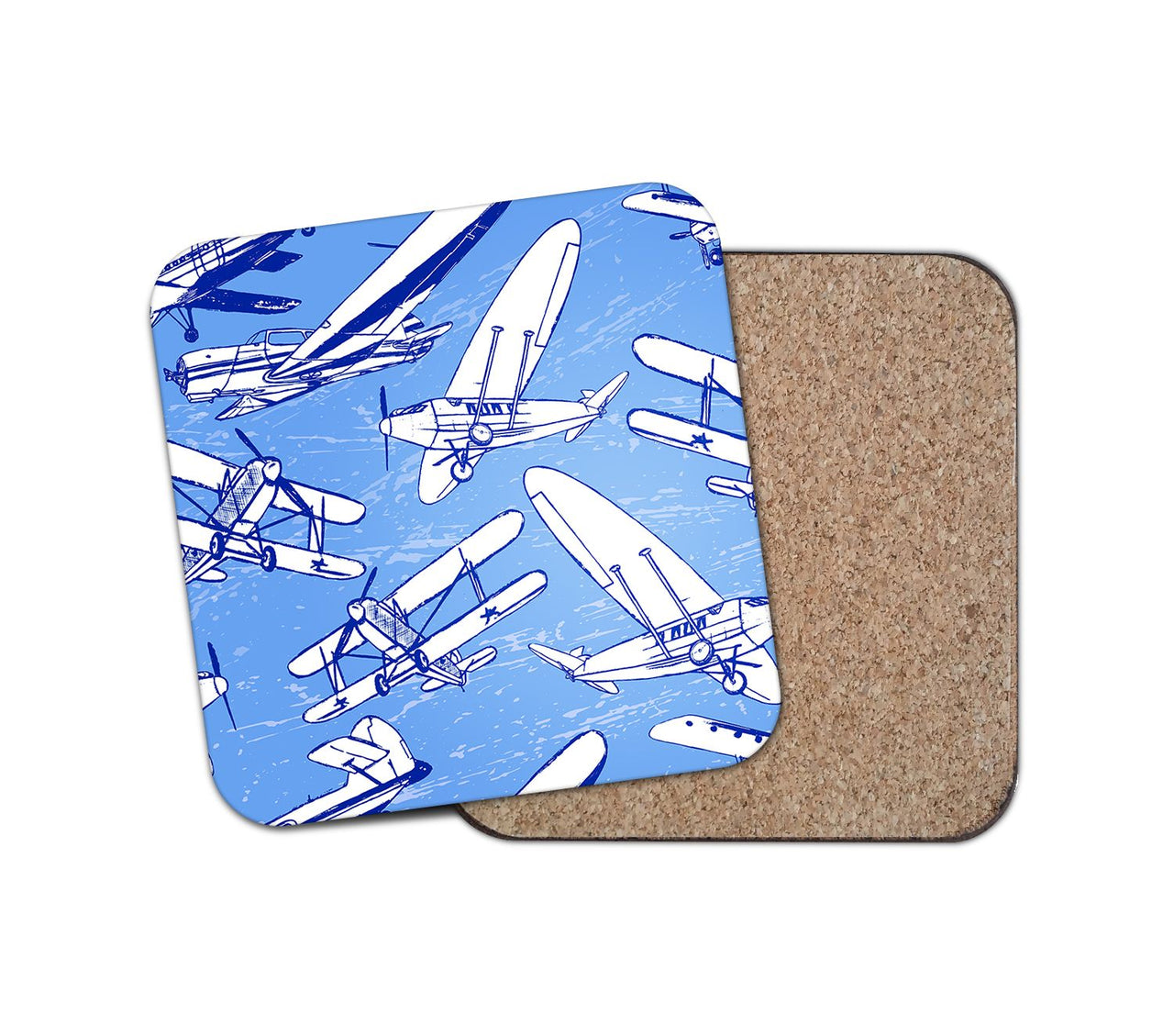 Retro & Vintage Airplanes Designed Coasters
