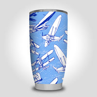 Thumbnail for Retro & Vintage Airplanes Designed Tumbler Travel Mugs