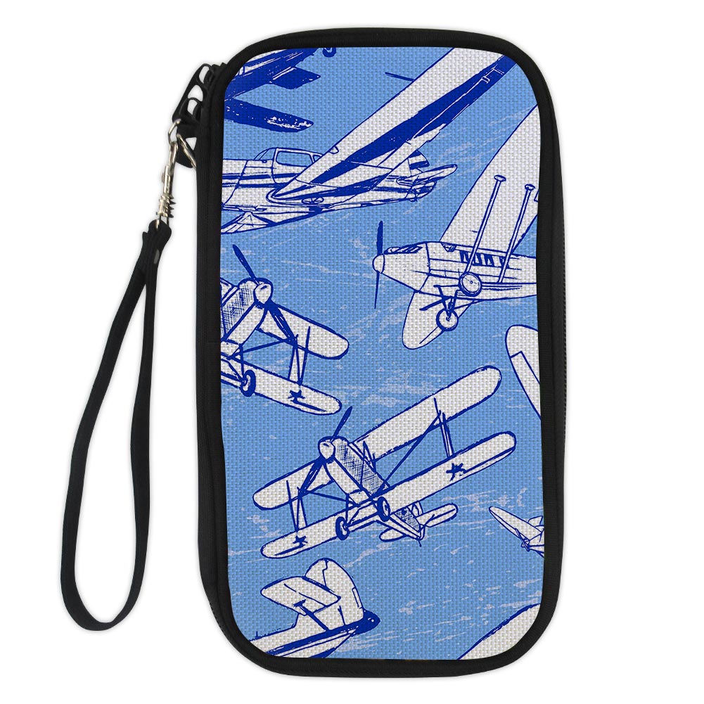 Retro & Vintage Airplanes Designed Travel Cases & Wallets