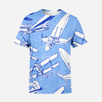 Thumbnail for Retro & Vintage Airplanes Printed 3D T-Shirts