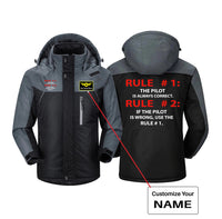 Thumbnail for Rule 1 - Pilot is Always Correct Designed Thick Winter Jackets