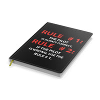 Thumbnail for Rule 1 - Pilot is Always Correct Designed Notebooks