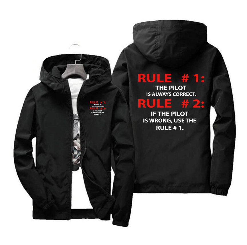 Rule 1 - Pilot is Always Correct Designed Windbreaker Jackets