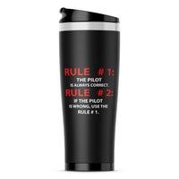 Thumbnail for Rule 1 - Pilot is Always Correct Designed Travel Mugs