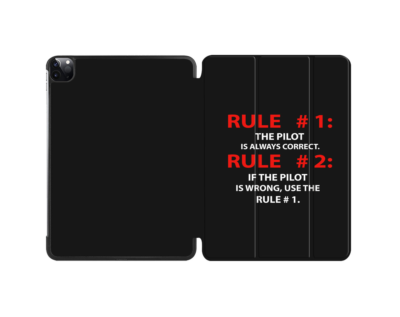 Rule 1 - Pilot is Always Correct Designed iPad Cases
